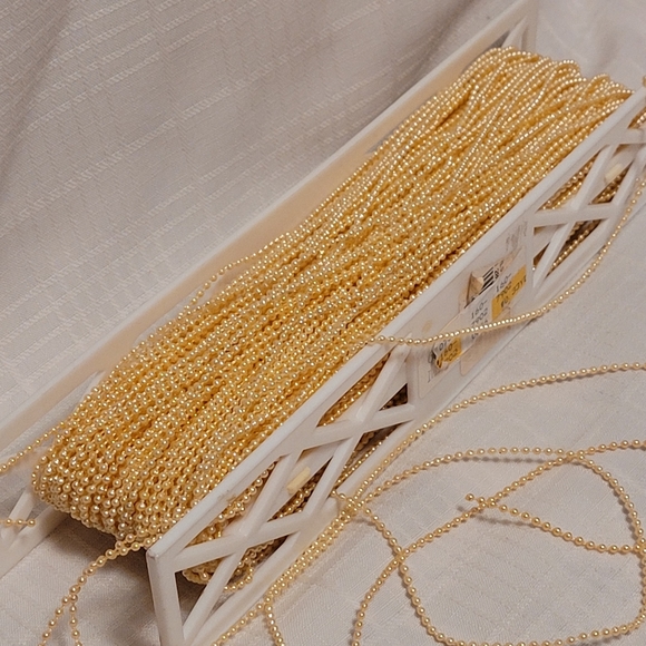 Peach Bead Trim Spool Sewing Accent - Picture 6 of 6